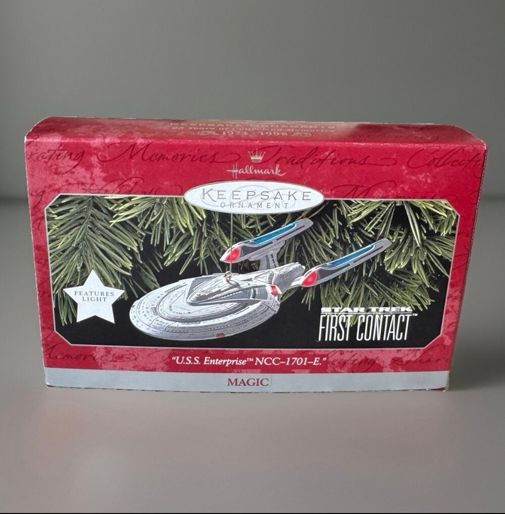 1998 Hallmark Keepsake Star Trek First Contact USS Enterprise NCC-1701-E Orname